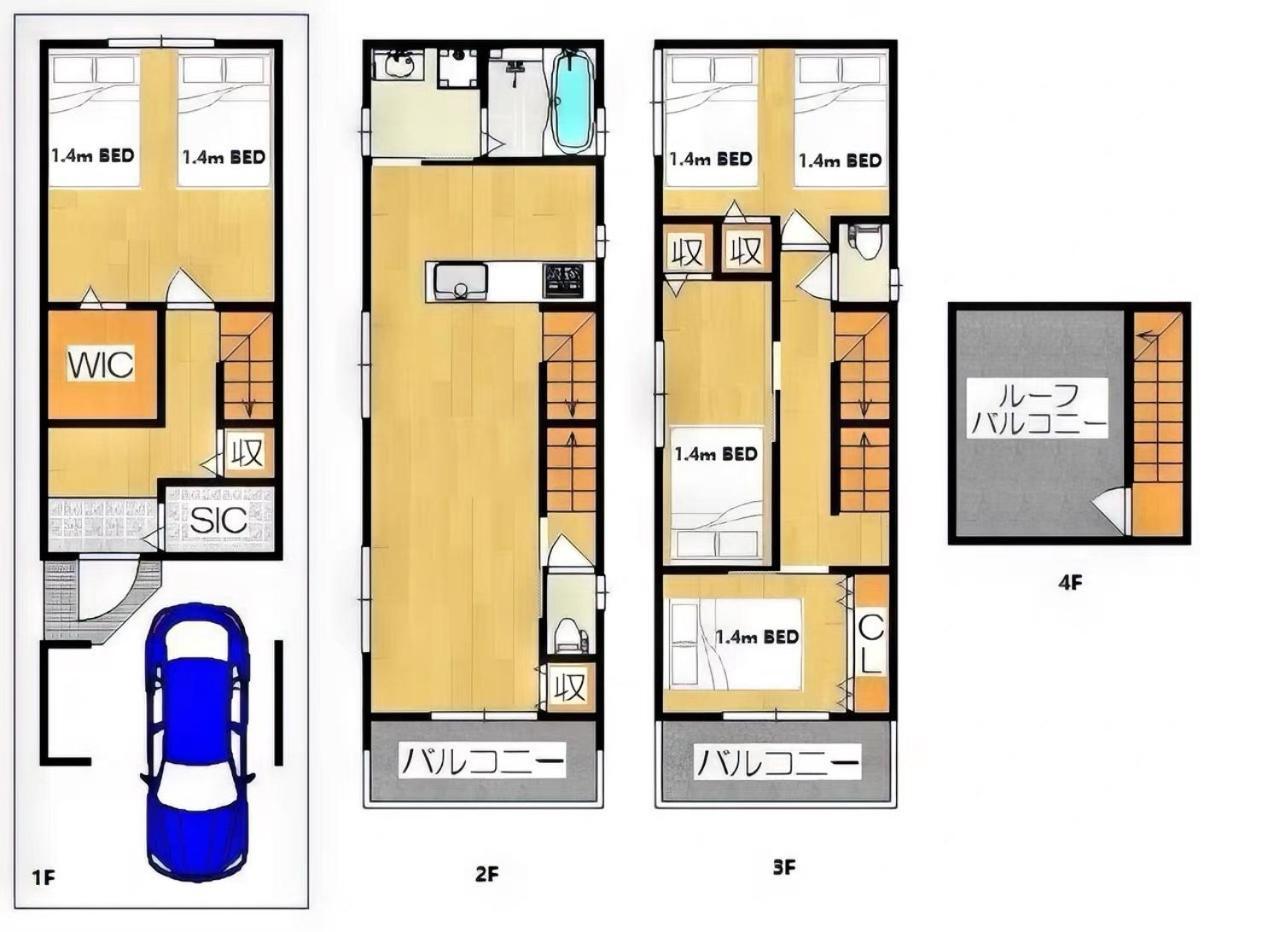 Westhouse A 天下茶屋店 Villa Oszaka Kültér fotó
